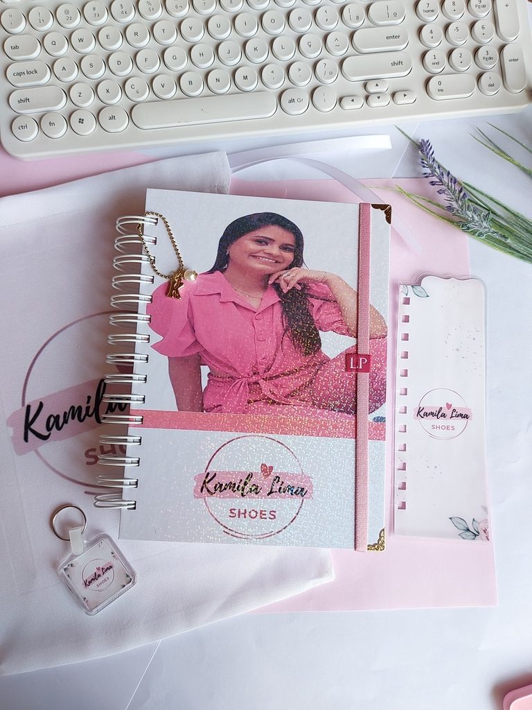 agenda floral rosa 2023